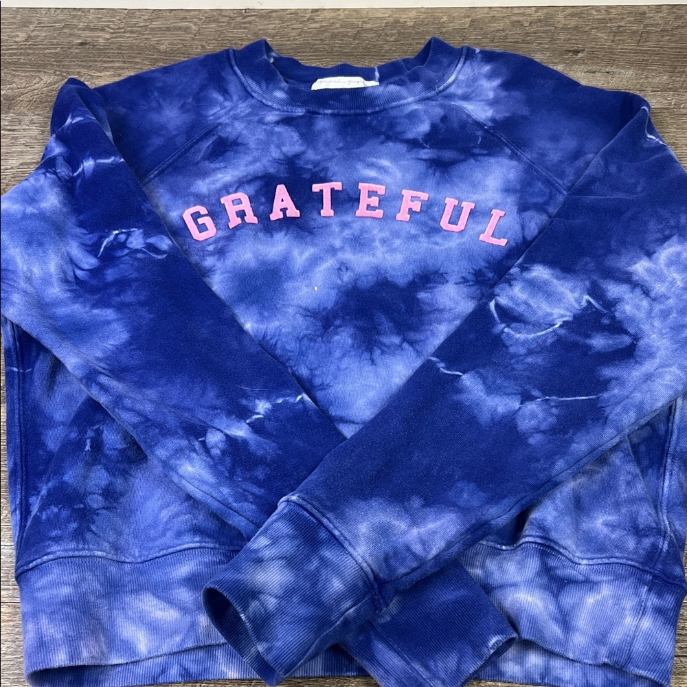 Spiritual Gangster “Grateful” Tie-Dye Sweatshirt – Size Small